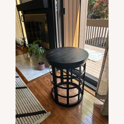 Used Wayfair Dark Brown Metal Side Table for sale on AptDeco
