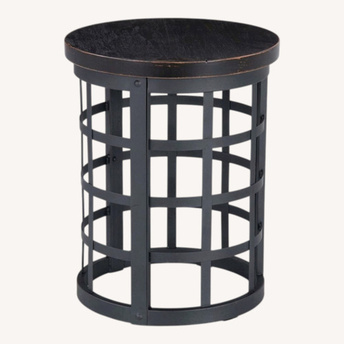 Used Wayfair Dark Brown Metal Side Table for sale on AptDeco