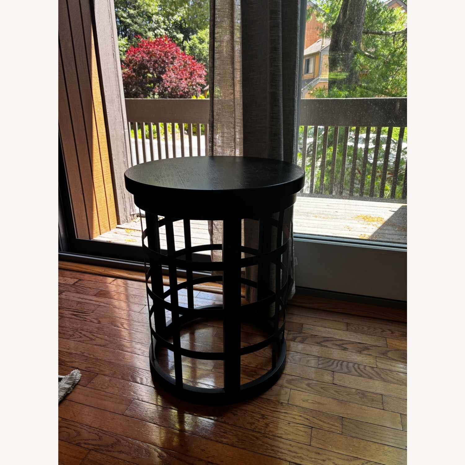 Wayfair Dark Brown Metal Side Table - image-3