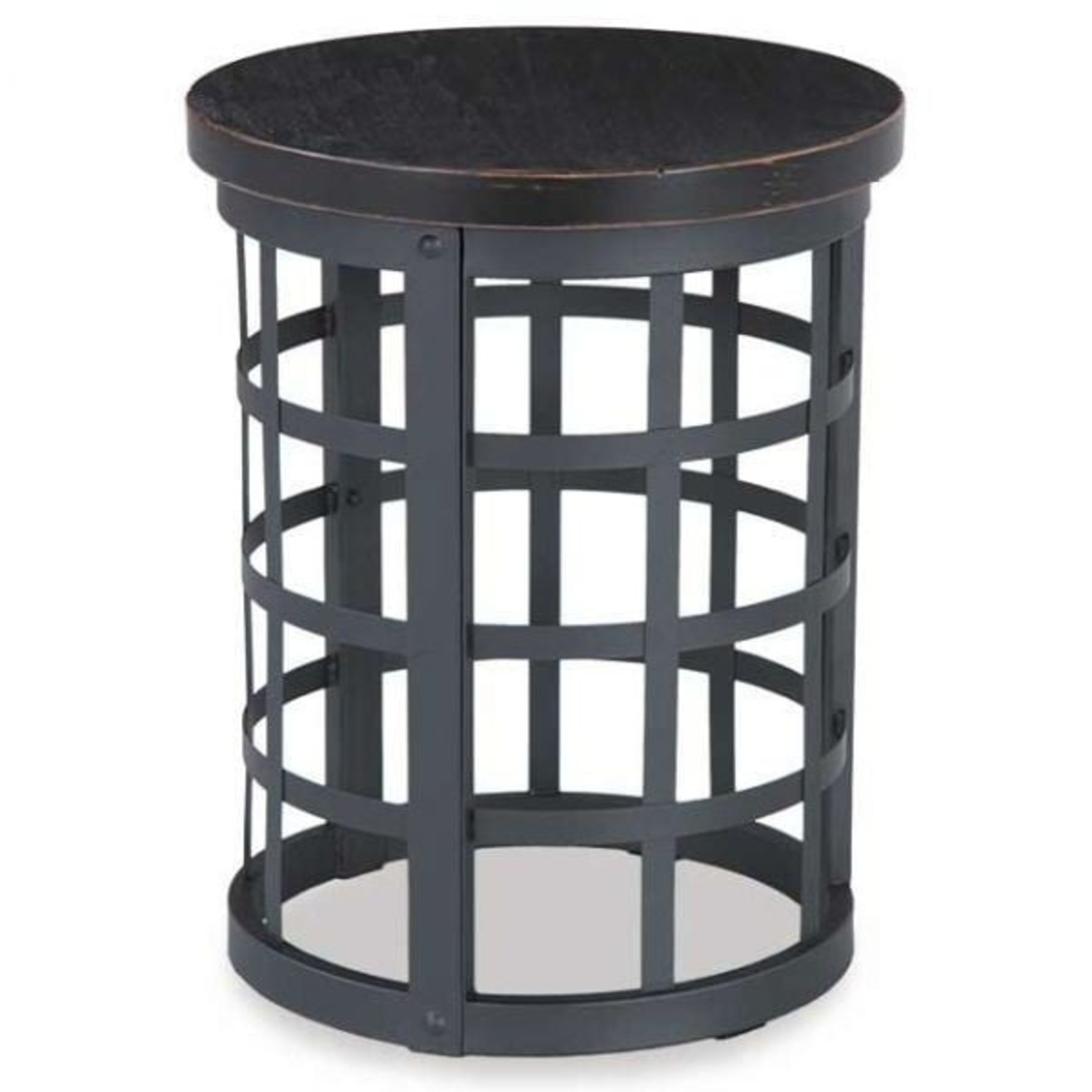 Wayfair Dark Brown Metal Side Table - image-4