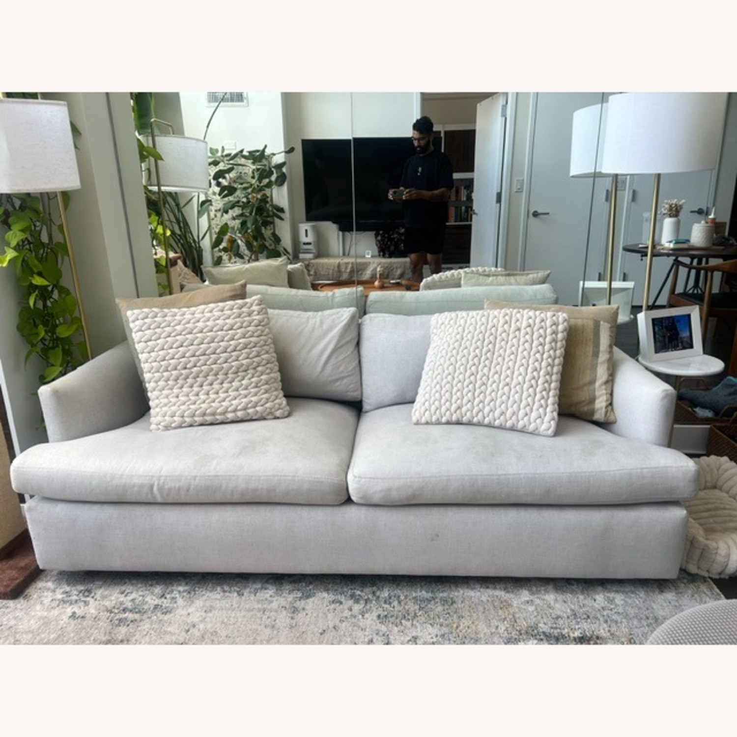 West Elm Haven Queen Sleeper Sofa – Performance Linen - image-1