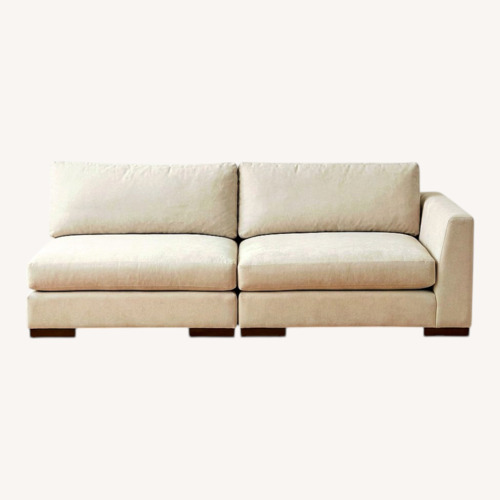 Used Light Gray Fabric 2 Piece Sectional for sale on AptDeco