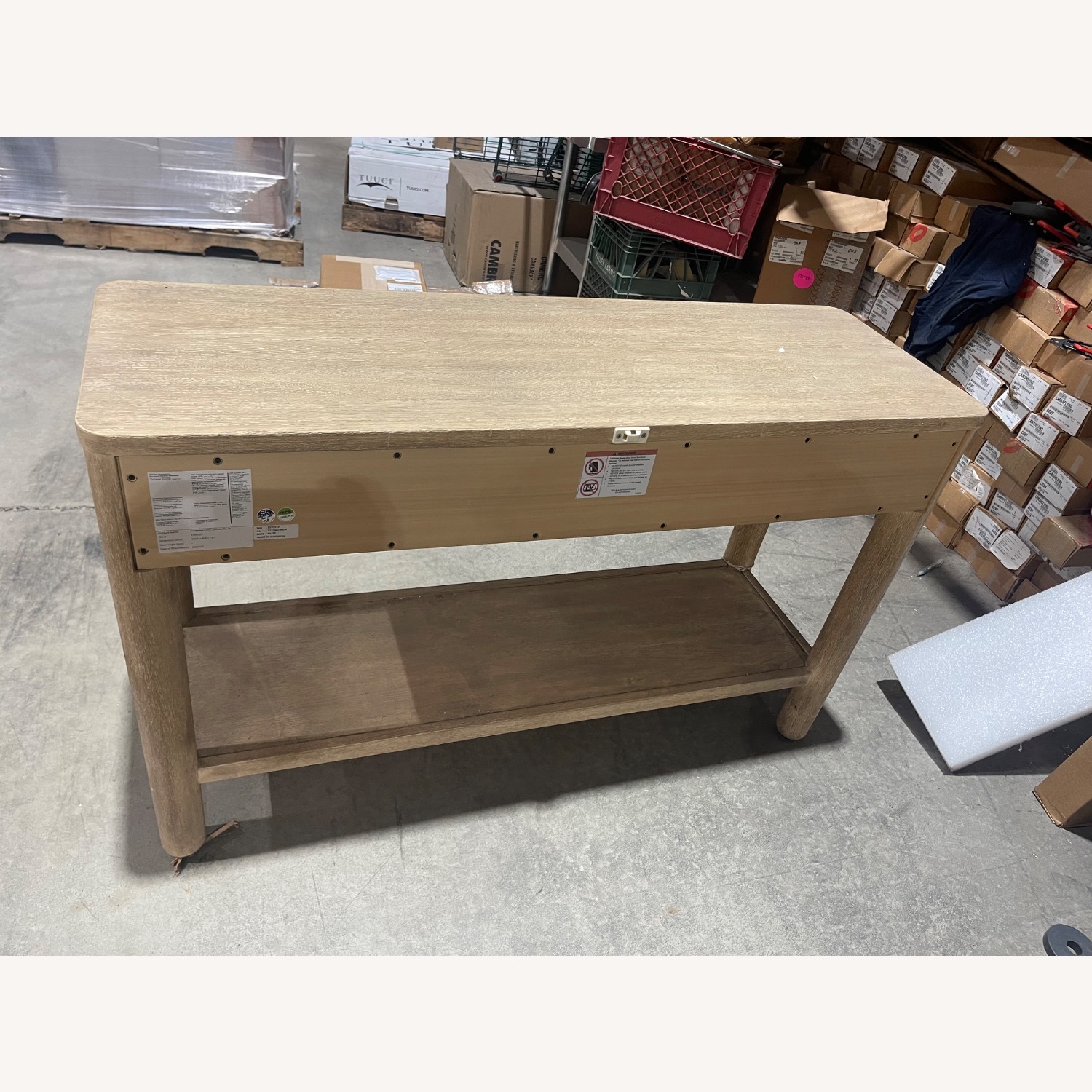 Williams Sonoma Hargrove Light Brown Wood Sideboard - image-3