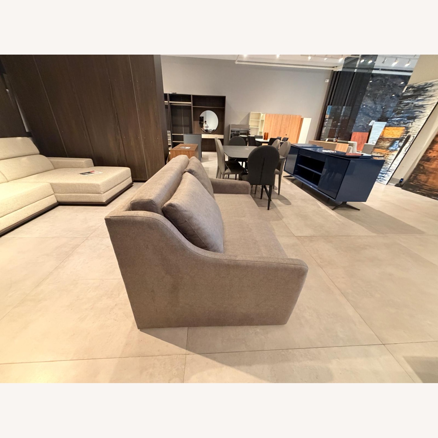 Lazzoni Dante Light Brown Fabric Sleeper Sofa - image-6