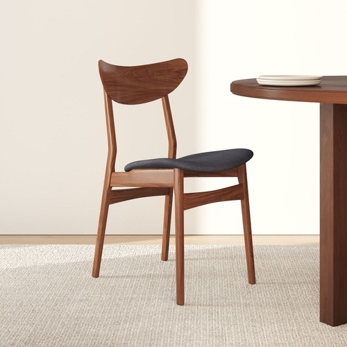 Used Vintage/Antique Dark Brown Wood Dining Chair for sale on AptDeco