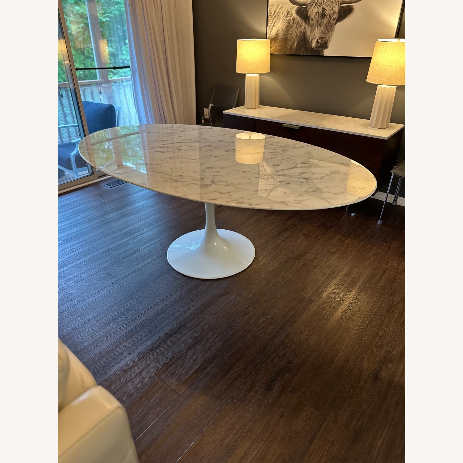 Modway Lippa White Dining Table - image-1