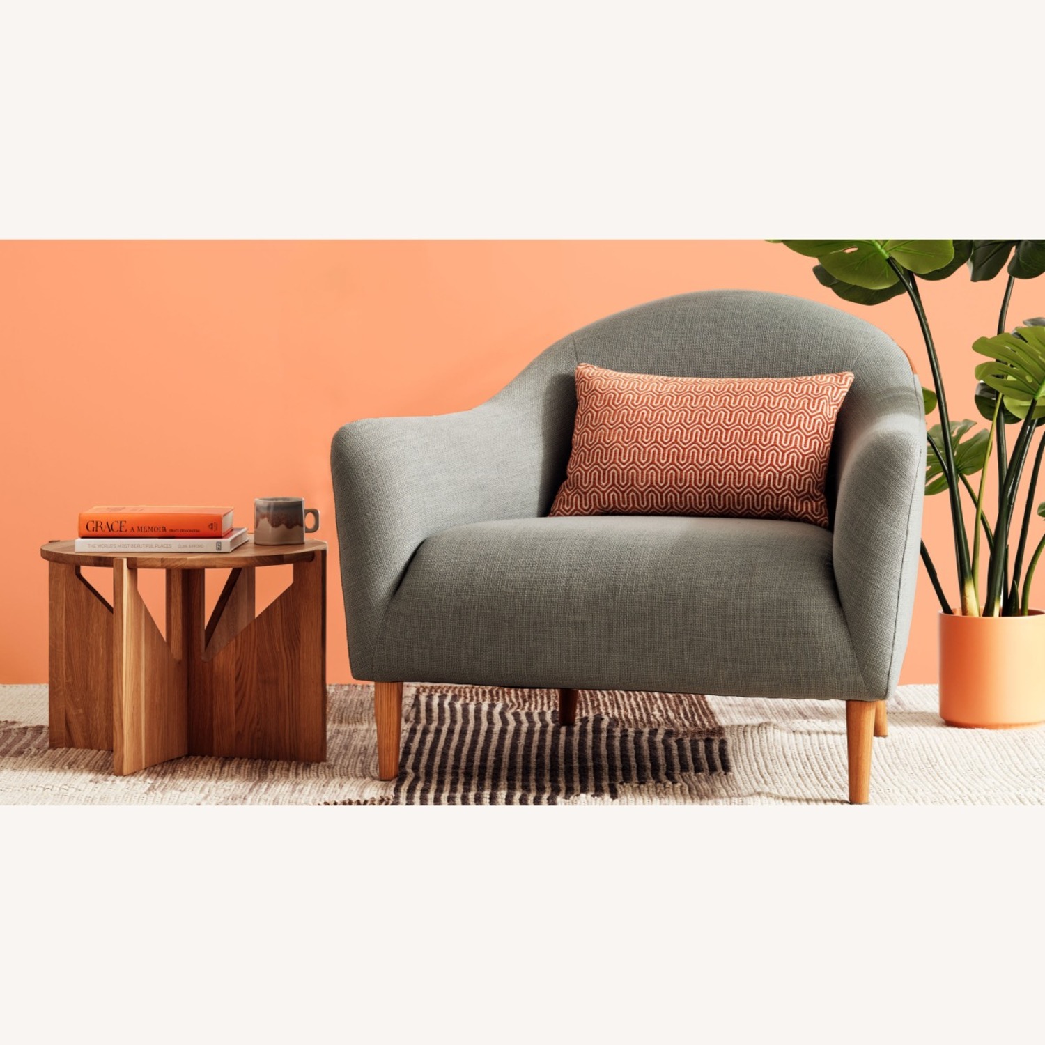 West Elm Dark Brown Wood Dining Chair - image-0