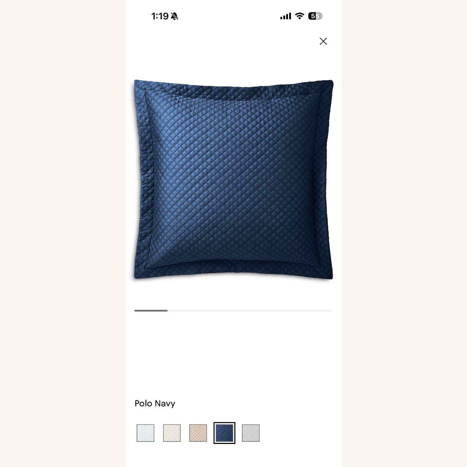 Ralph Lauren Sateen Argyle European Sham Pillow - image-1