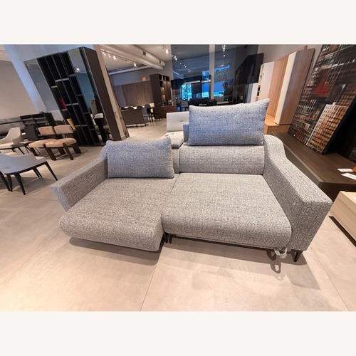 Used Lazzoni Milda Light Gray Fabric 2 Seater Sofa for sale on AptDeco