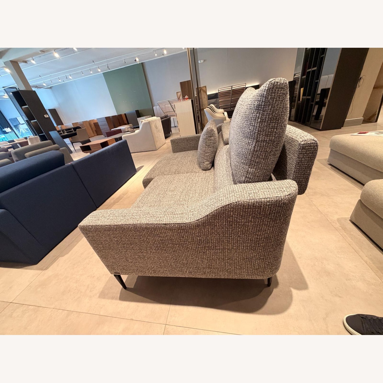 Lazzoni Milda Light Gray Fabric 2 Seater Sofa - image-3