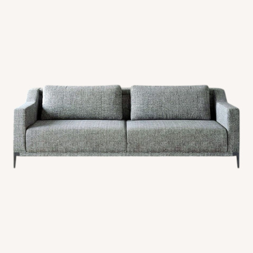 Used Lazzoni Milda Light Gray Fabric 2 Seater Sofa for sale on AptDeco