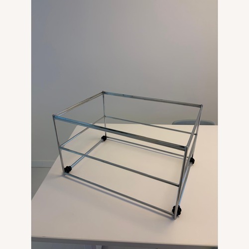 Used USM Modular Furniture Silver Metal Media Storage for sale on AptDeco