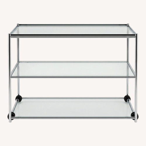 Used USM Modular Furniture Silver Metal Media Storage for sale on AptDeco