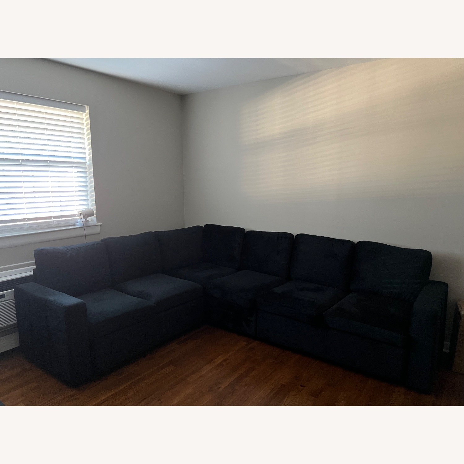 Wayfair Black Velvet Sleeper Sofa - image-1