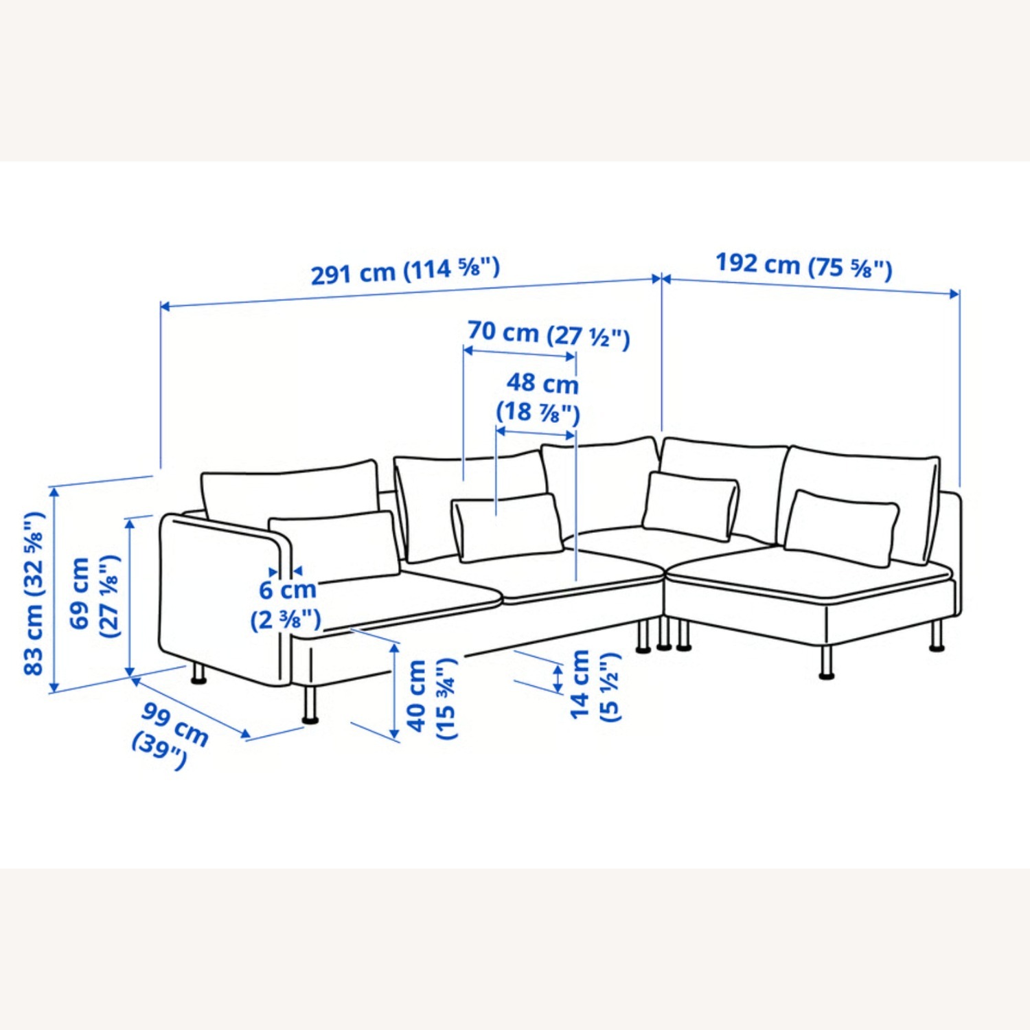 IKEA Söderhamn White 3+ Piece Sectional - image-7