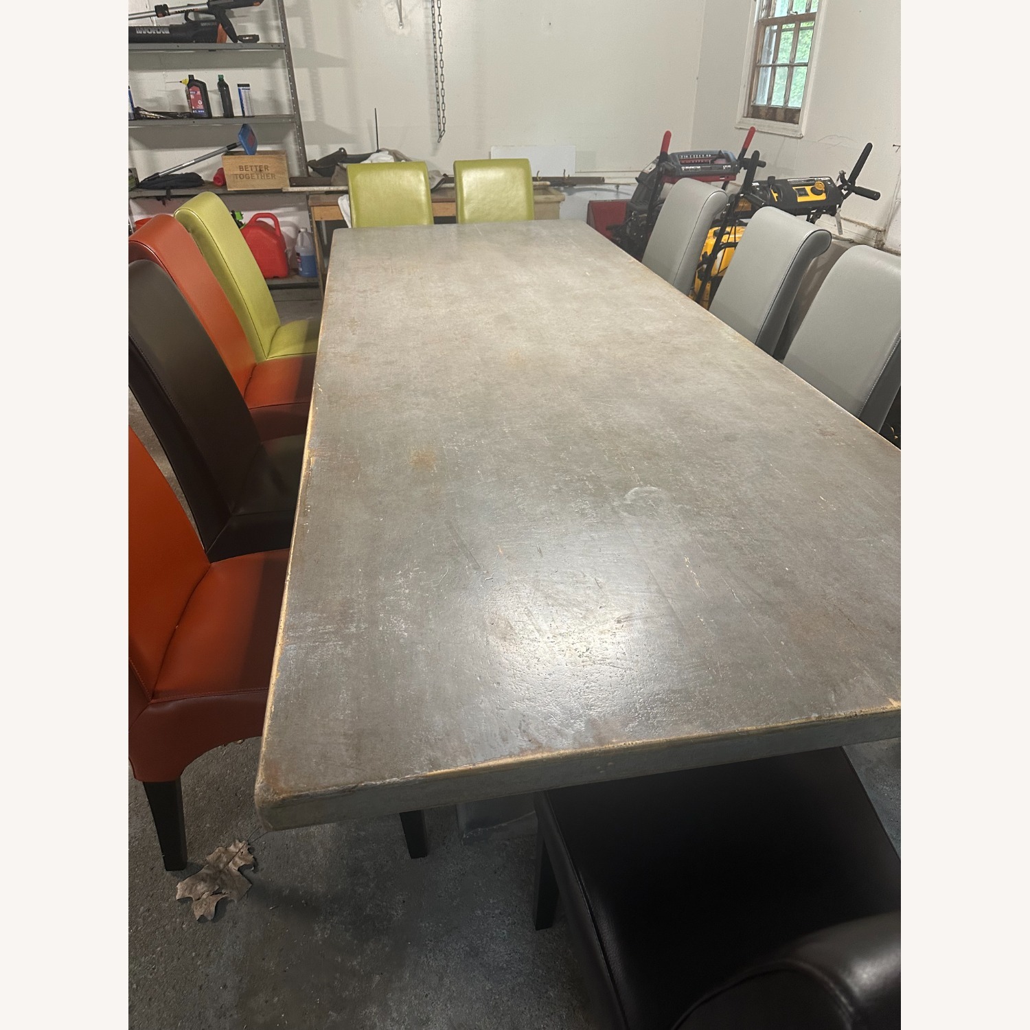 Arhaus Tuscany Light Gray Wood Dining Table - image-6