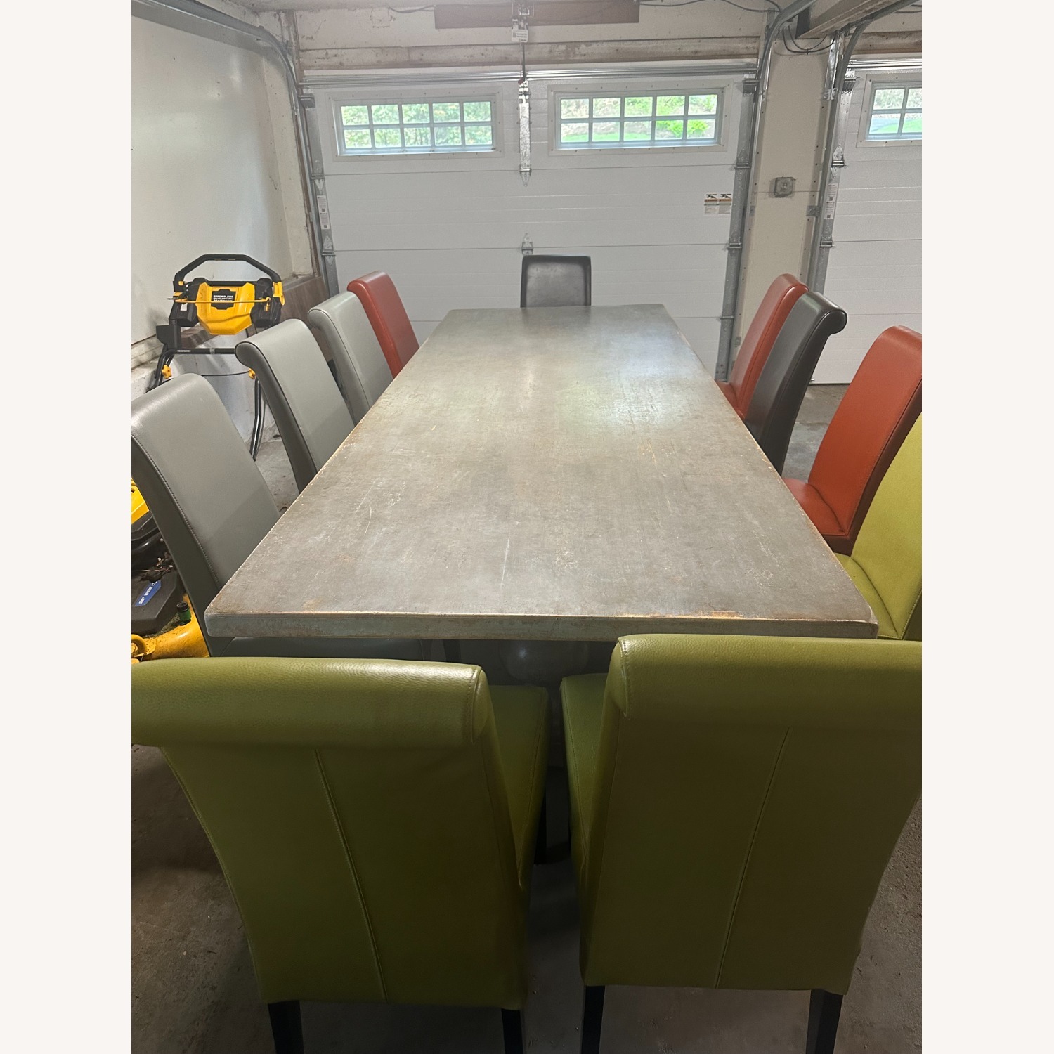 Arhaus Tuscany Light Gray Wood Dining Table - image-1