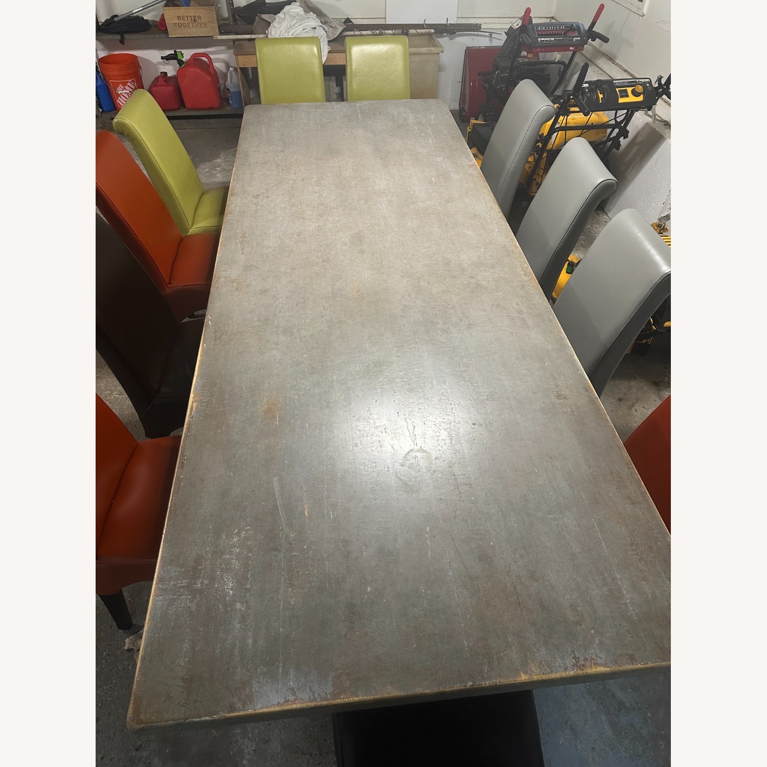 Arhaus Tuscany Light Gray Wood Dining Table - image-7