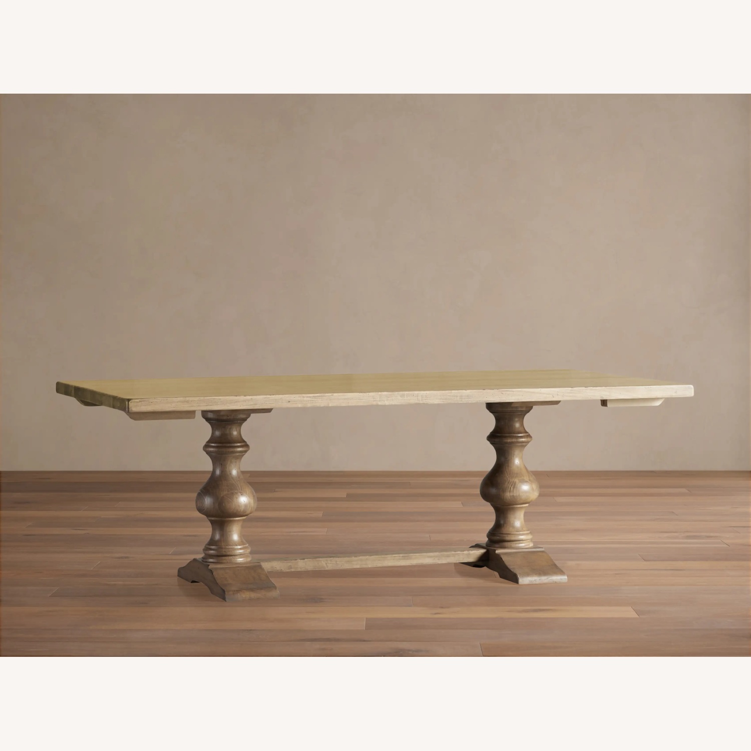 Arhaus Tuscany Light Gray Wood Dining Table - image-9