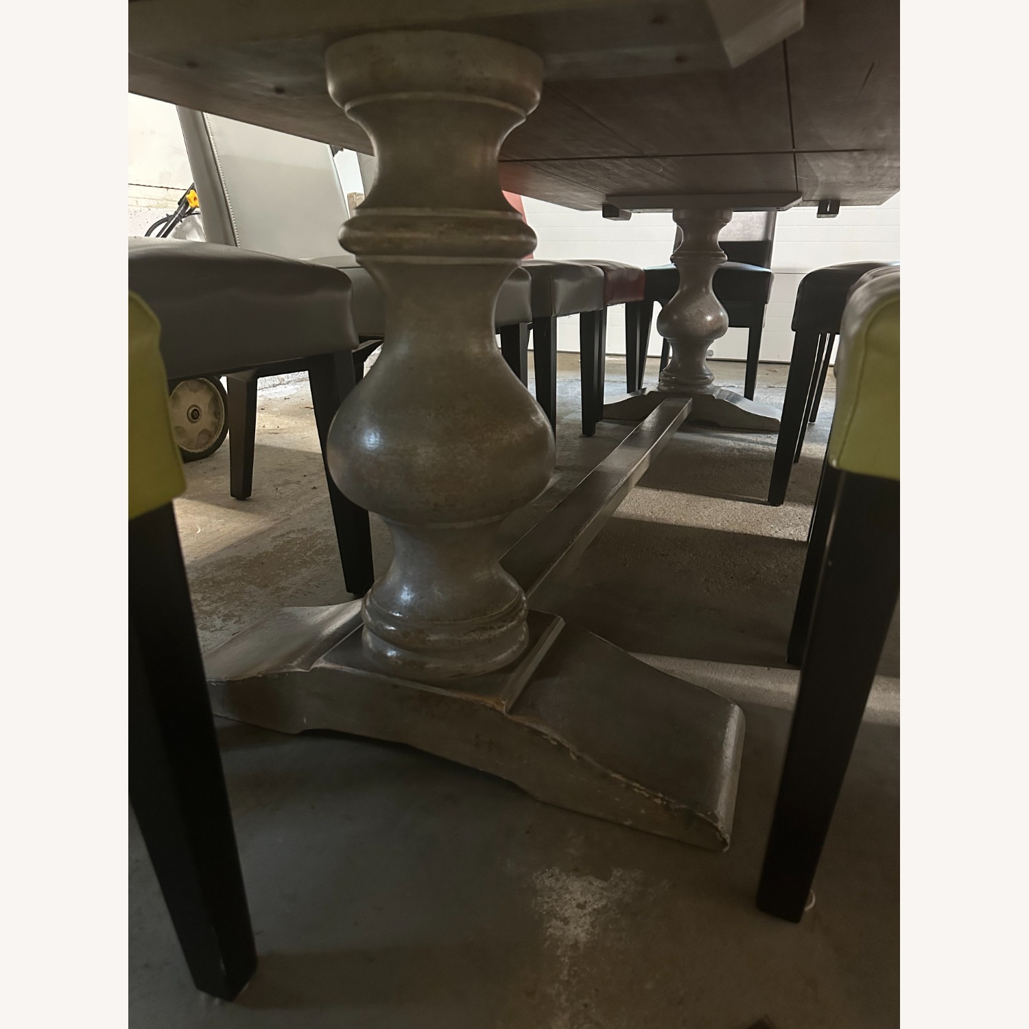 Arhaus Tuscany Light Gray Wood Dining Table - image-4