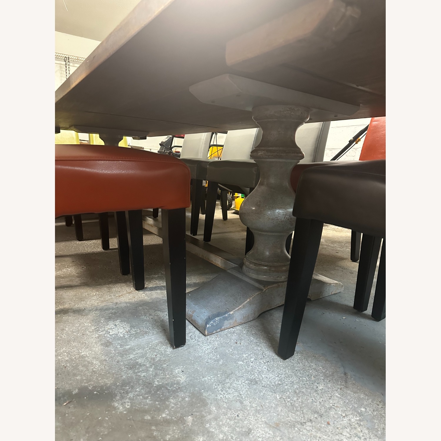 Arhaus Tuscany Light Gray Wood Dining Table - image-5