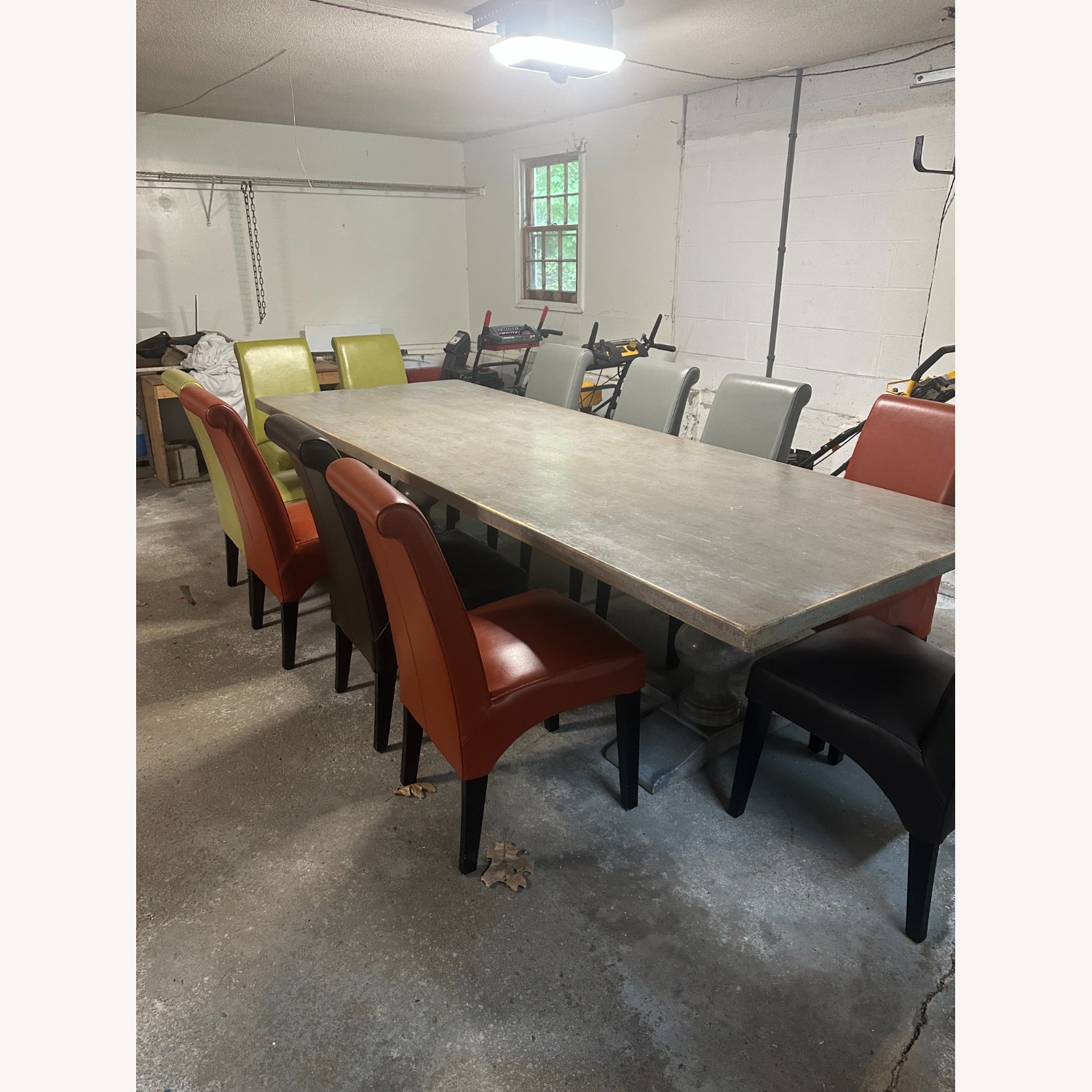 Arhaus Tuscany Light Gray Wood Dining Table - image-3