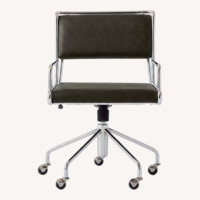 CB2 Court Office Chair Black
