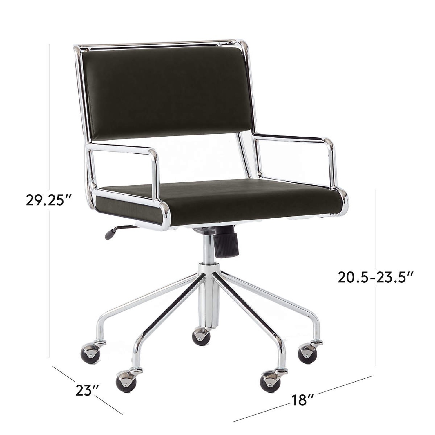 CB2 Court Office Chair Black - image-2