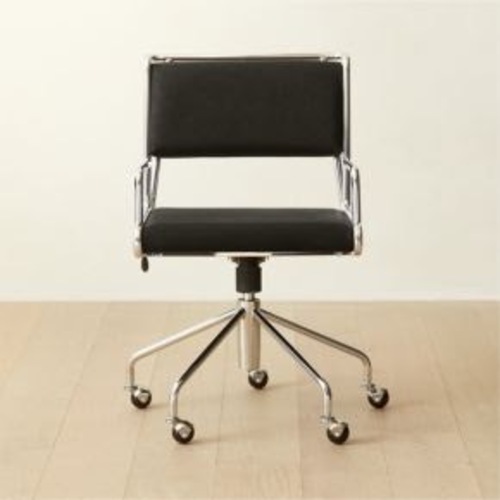 Used CB2 Court Office Chair Black for sale on AptDeco
