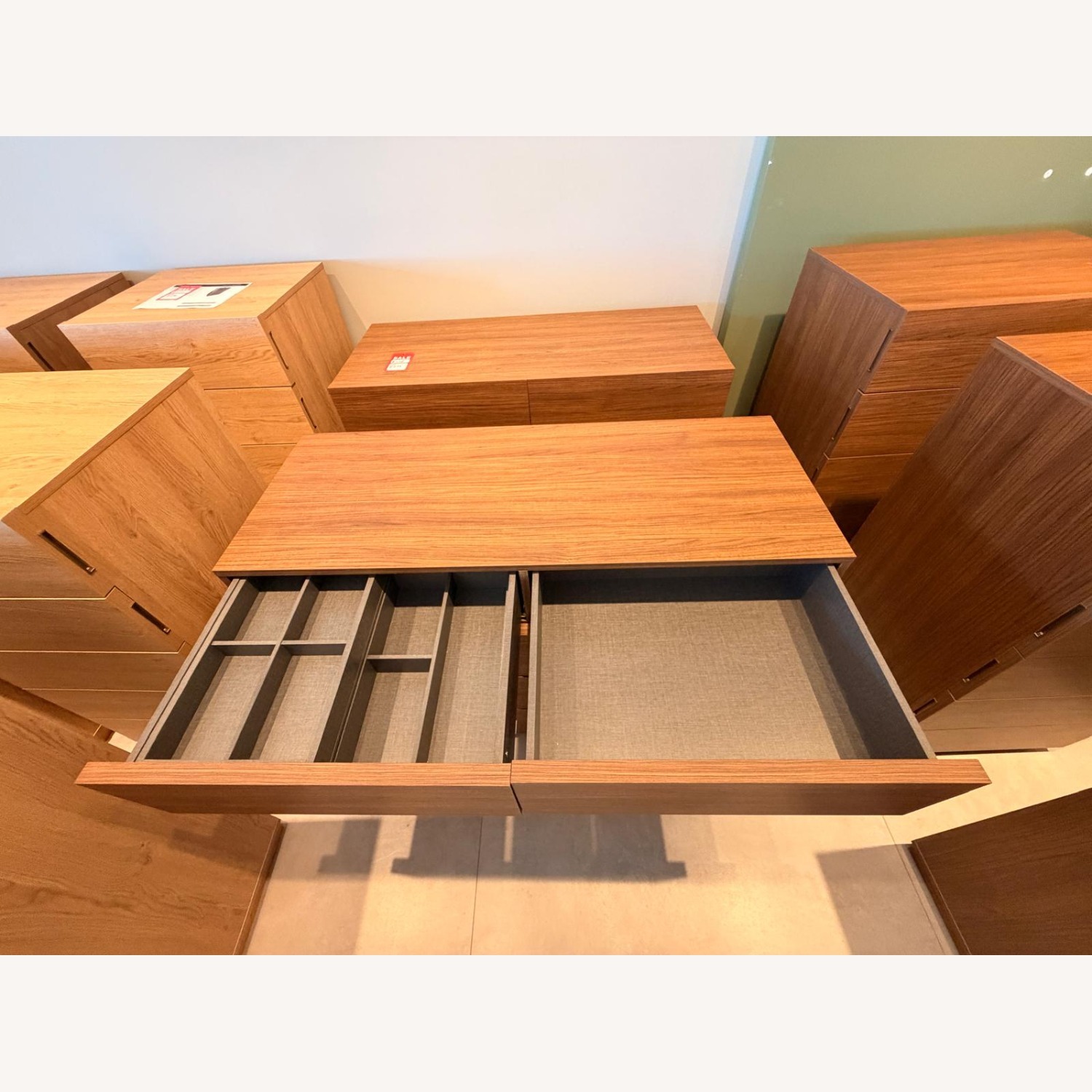 Lazzoni Light Brown Wood Dresser - image-3