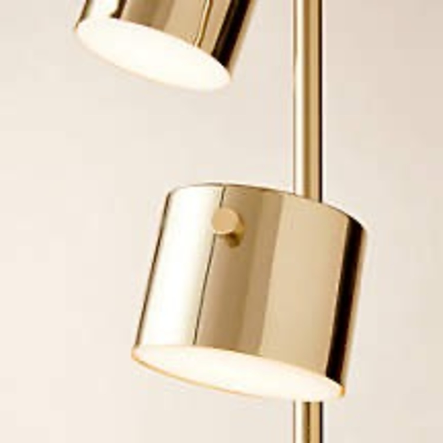 CB2 Silver Stainless Steel Floor Lamp - image-3
