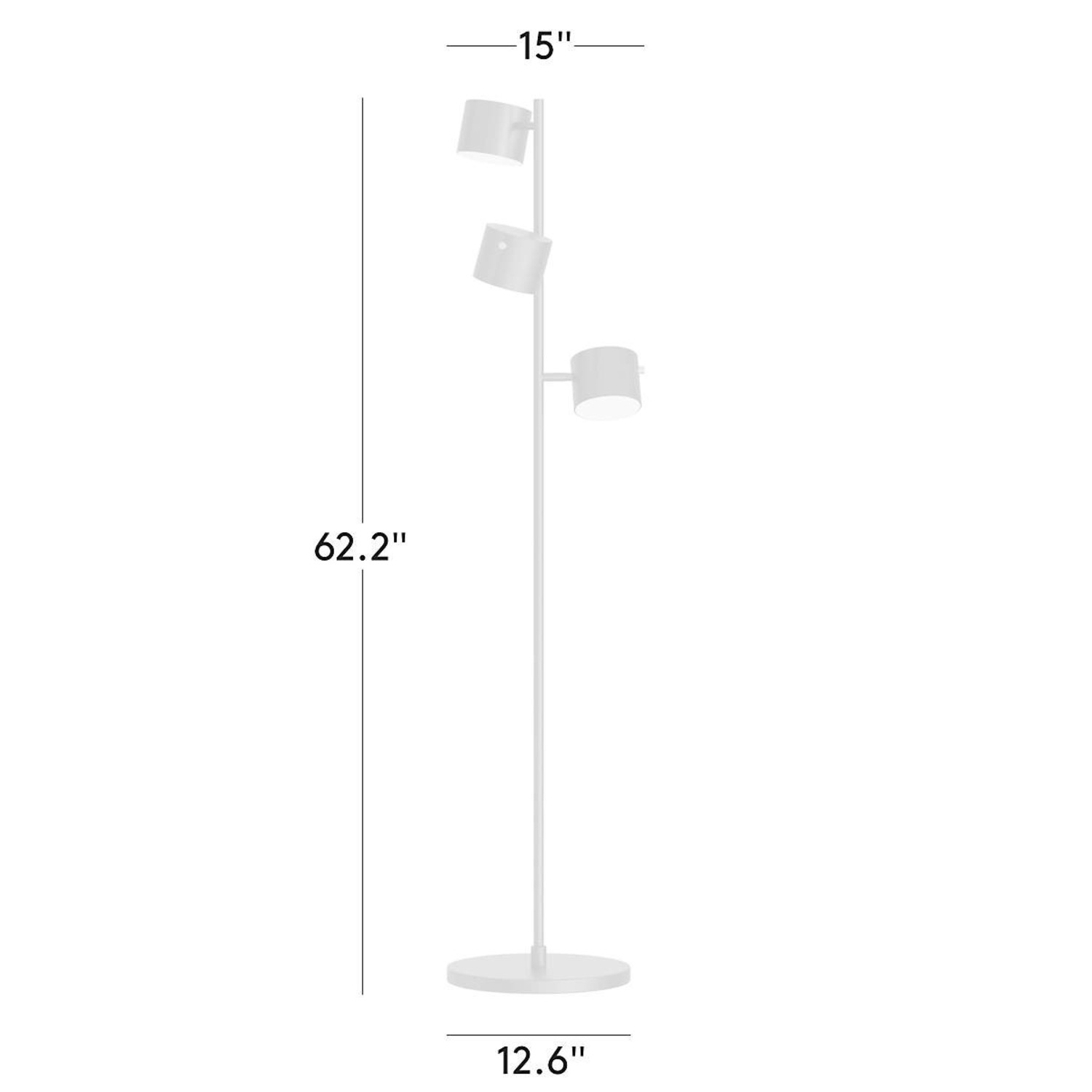 CB2 Silver Stainless Steel Floor Lamp - image-1
