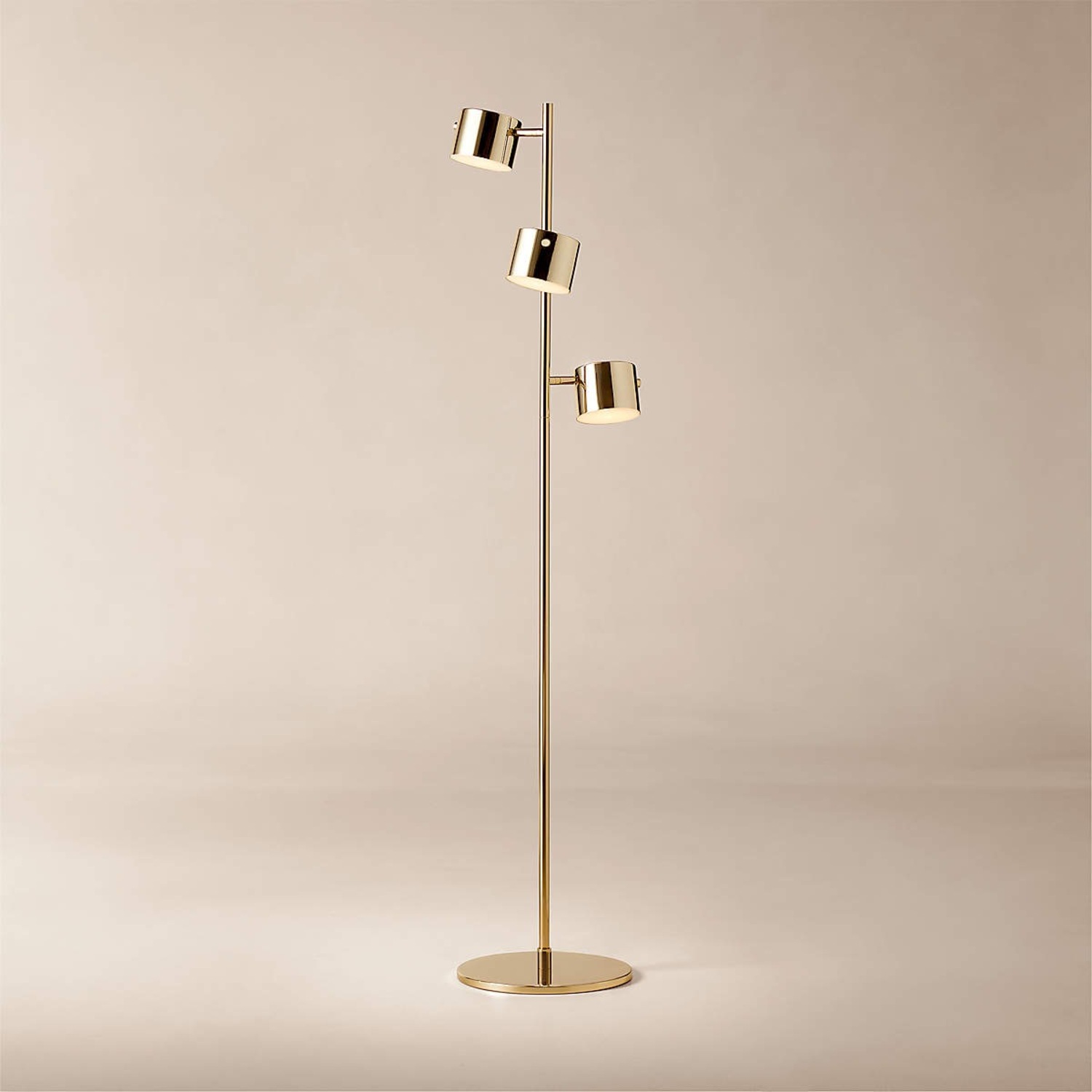 CB2 Silver Stainless Steel Floor Lamp - image-2