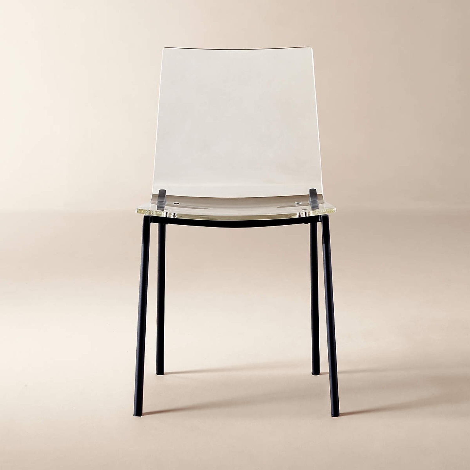CB2 Black Glass Dining Chairs - image-2