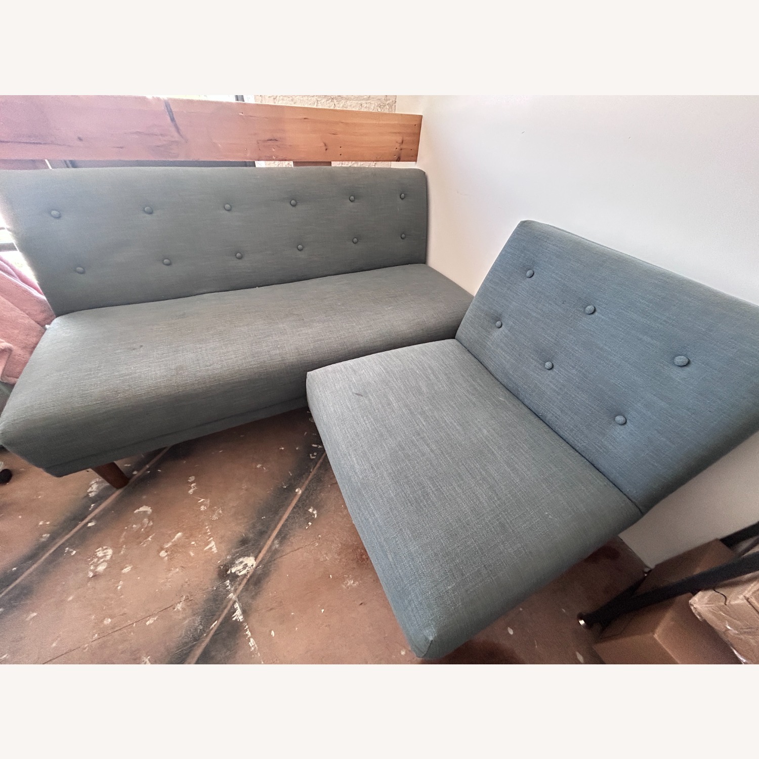 West Elm Rounded Retro Fabric 3+ Piece Sectional - image-4