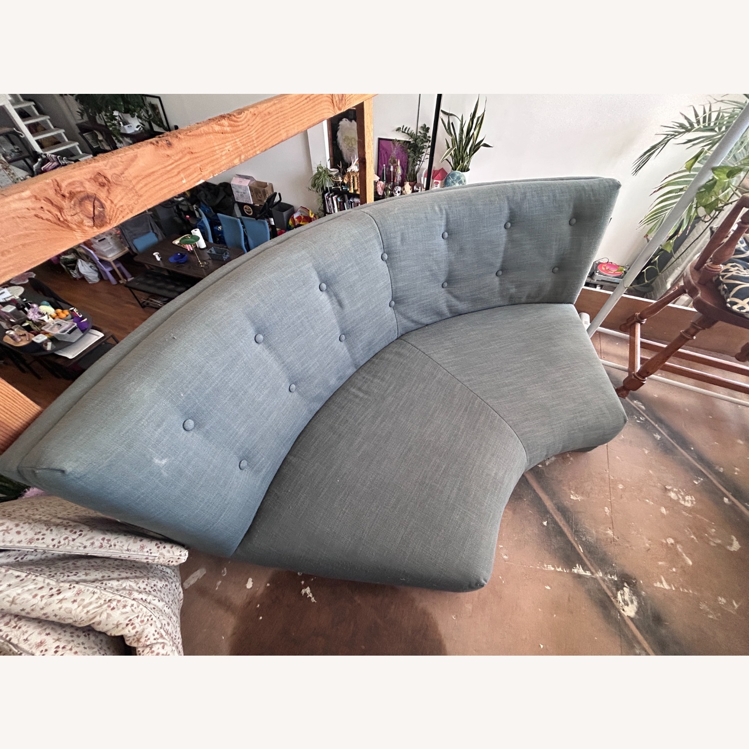 West Elm Rounded Retro Fabric 3+ Piece Sectional - image-2