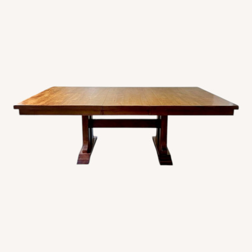 Used Trestle Dining Set for sale on AptDeco