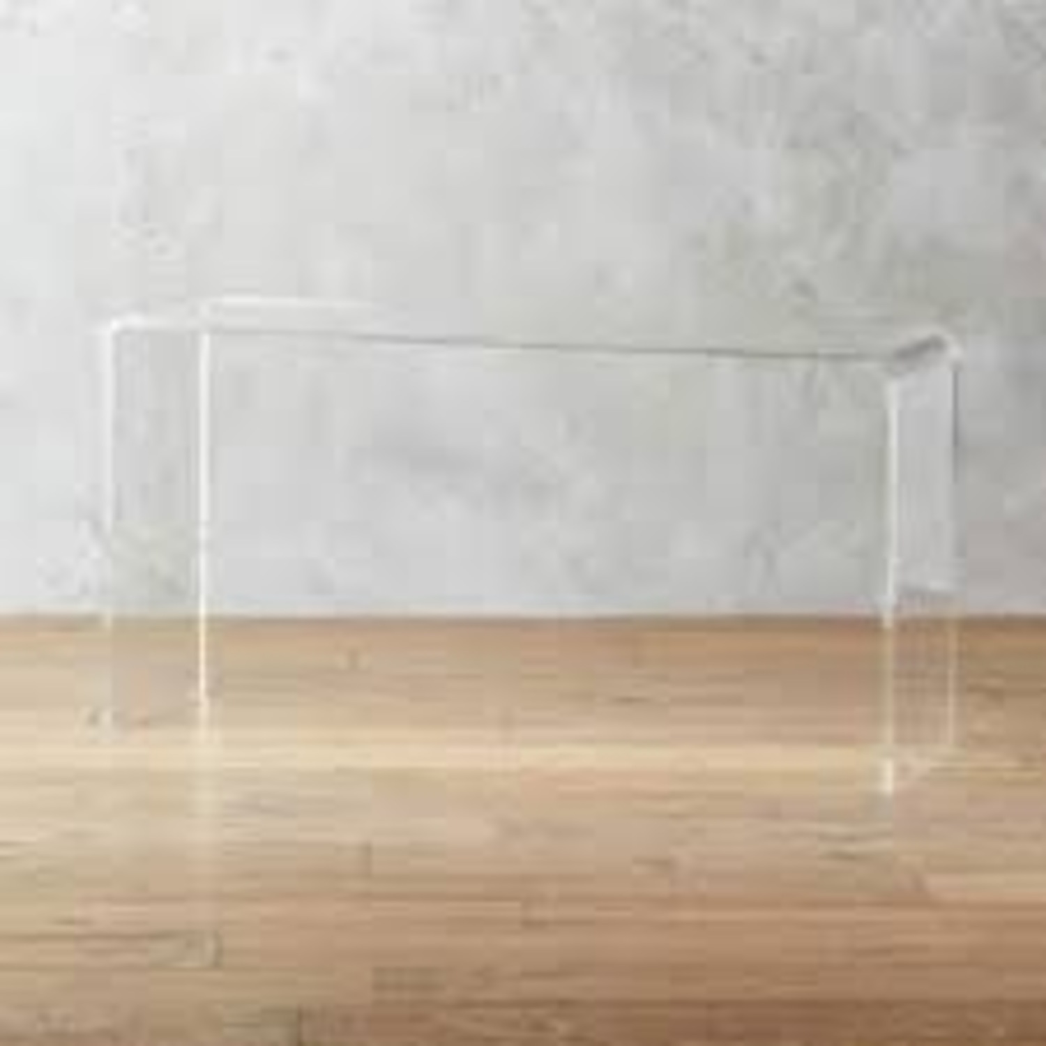 CB2 Peekaboo 56" Acrylic Console Table - image-1