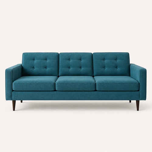Used West Elm Teal 3+ Seater Sofa for sale on AptDeco