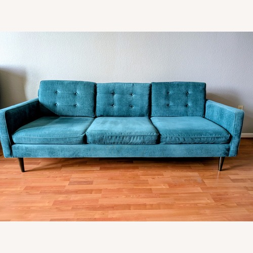 Used West Elm Teal 3+ Seater Sofa for sale on AptDeco