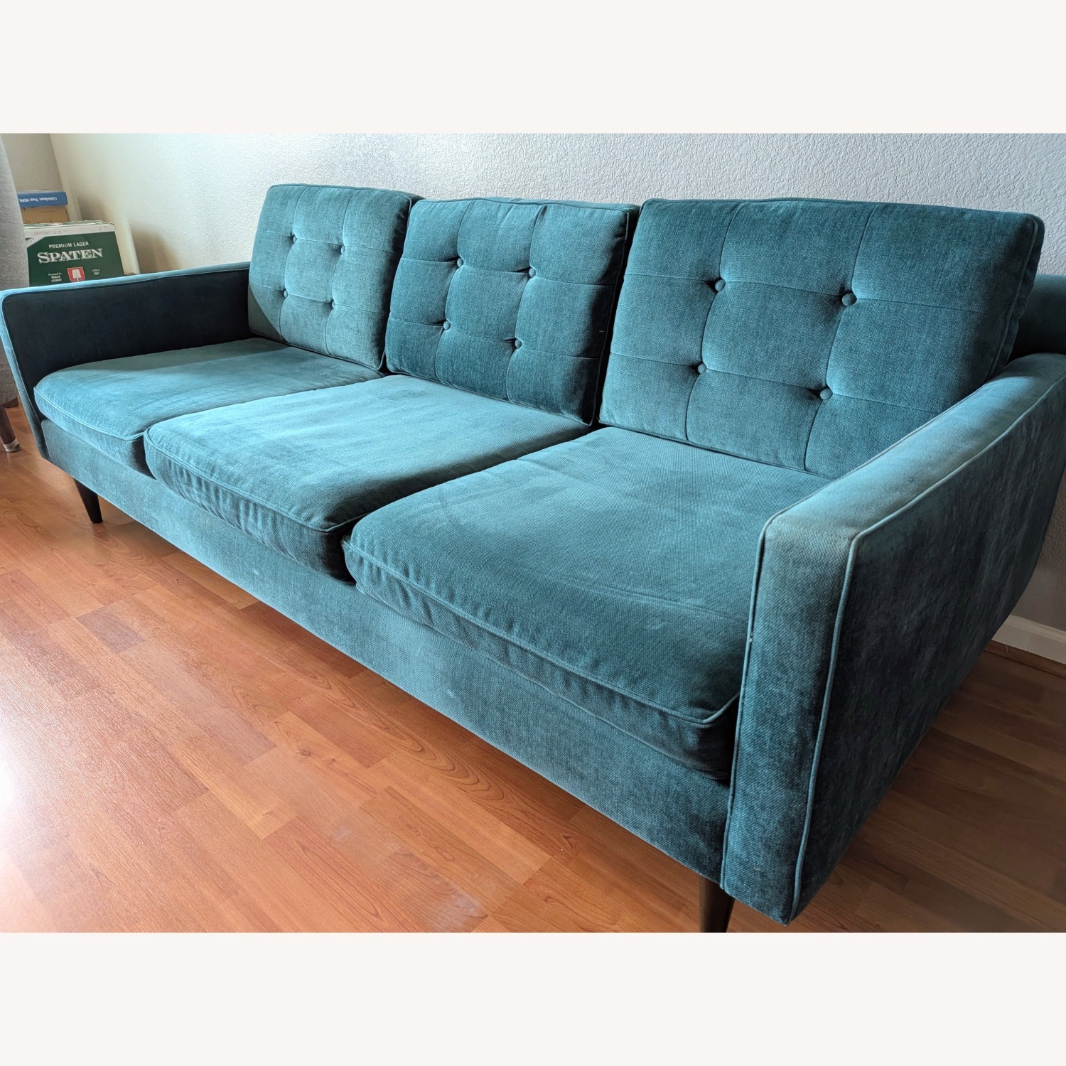 West Elm Teal 3+ Seater Sofa - image-3