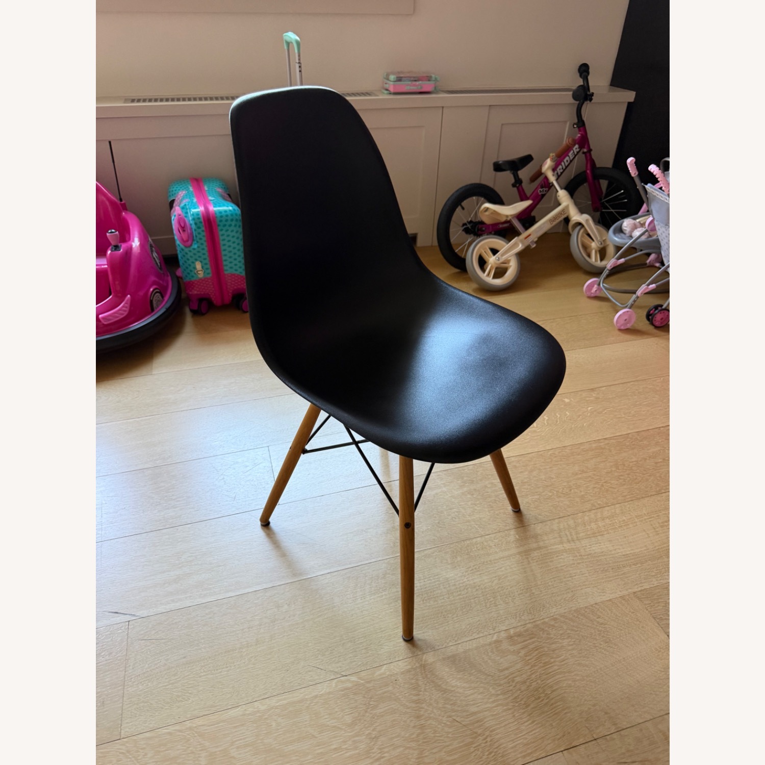 4 Black Herman Miller Eames Chairs - image-3
