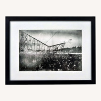 Early 20th Century Bicycle Circus Framed Photo