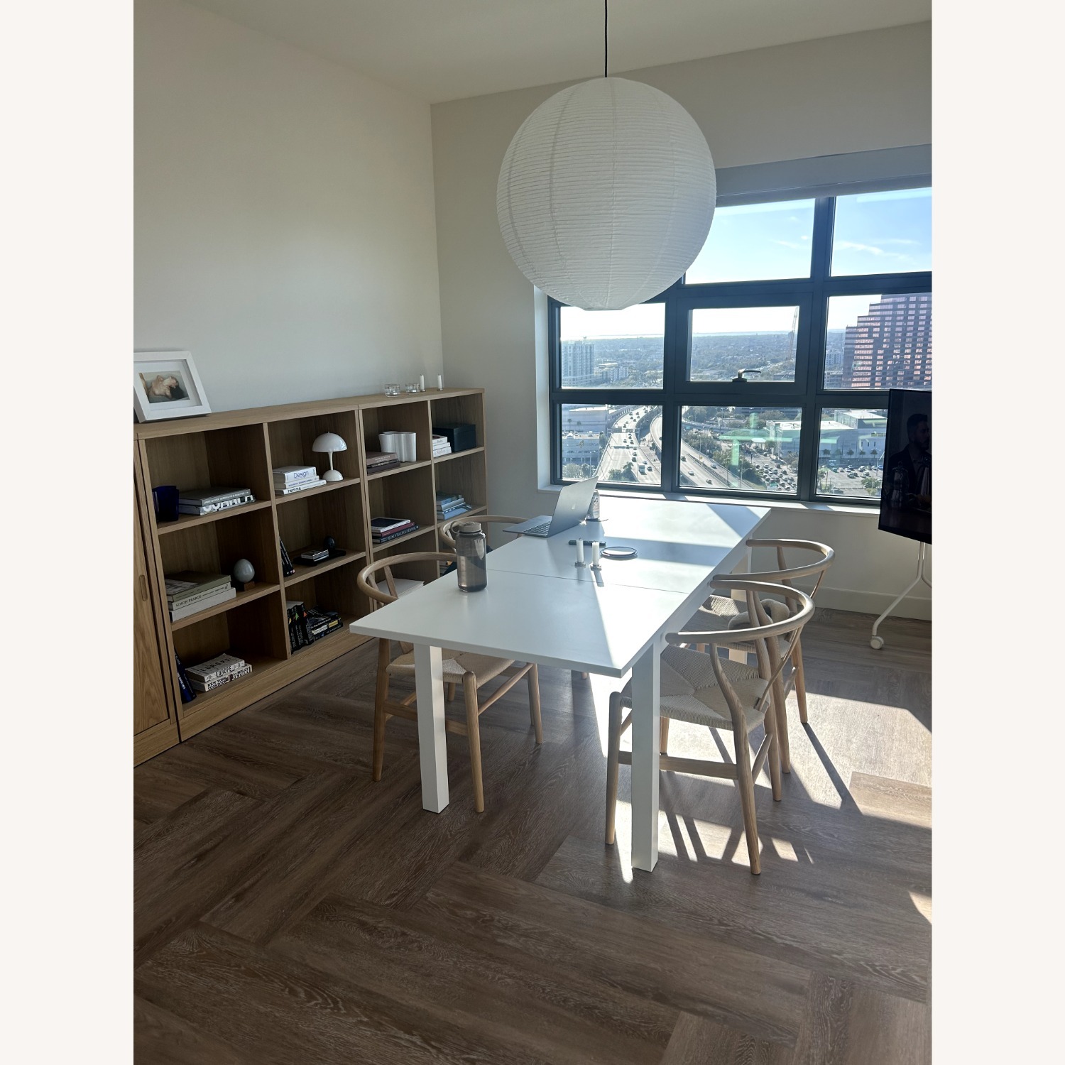 IKEA Laneberg Extendable White Wood Dining Table - image-1
