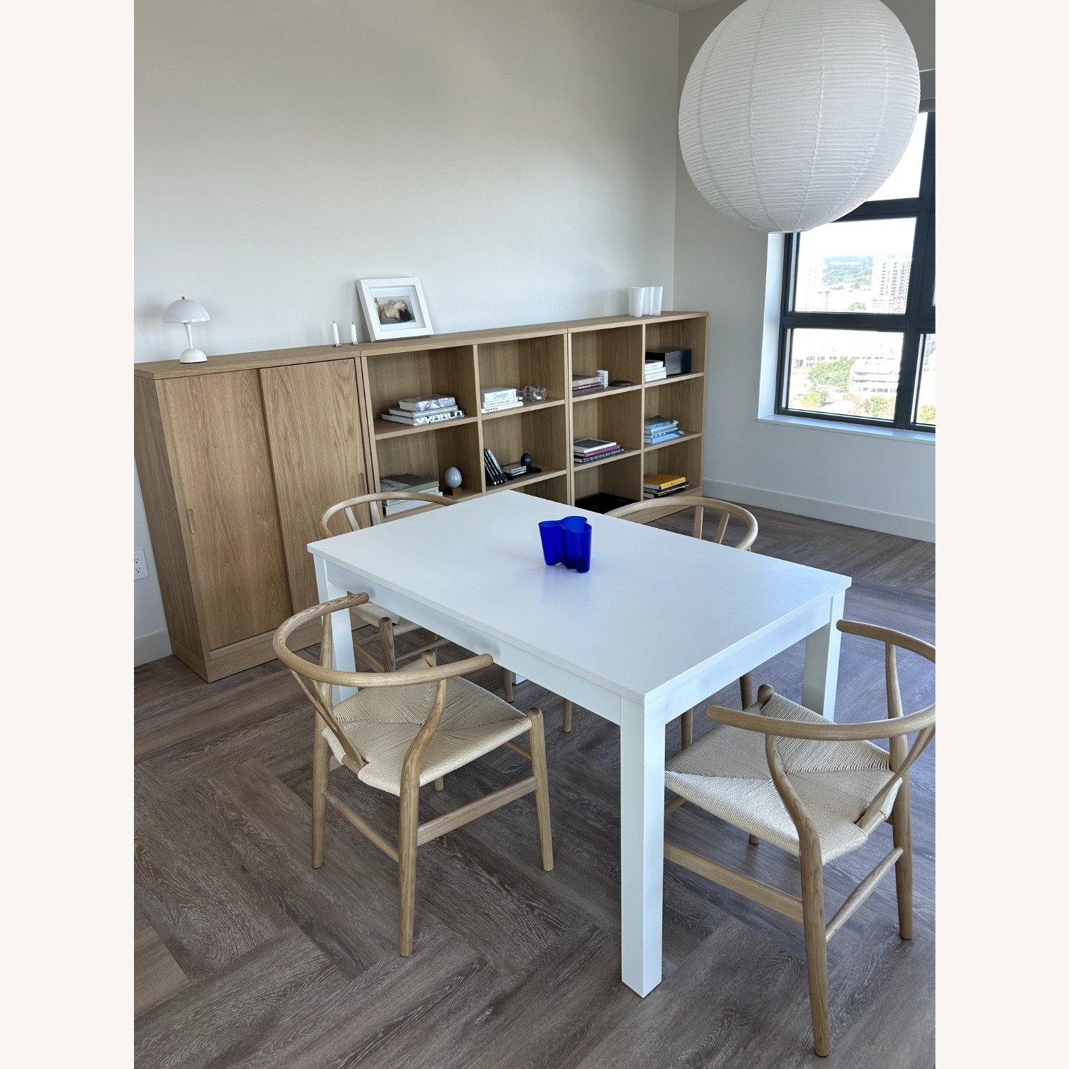IKEA Laneberg Extendable White Wood Dining Table - image-3