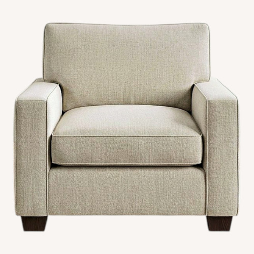 Used Pottery Barn Natural PB Comfort Square Arm Chair for sale on AptDeco