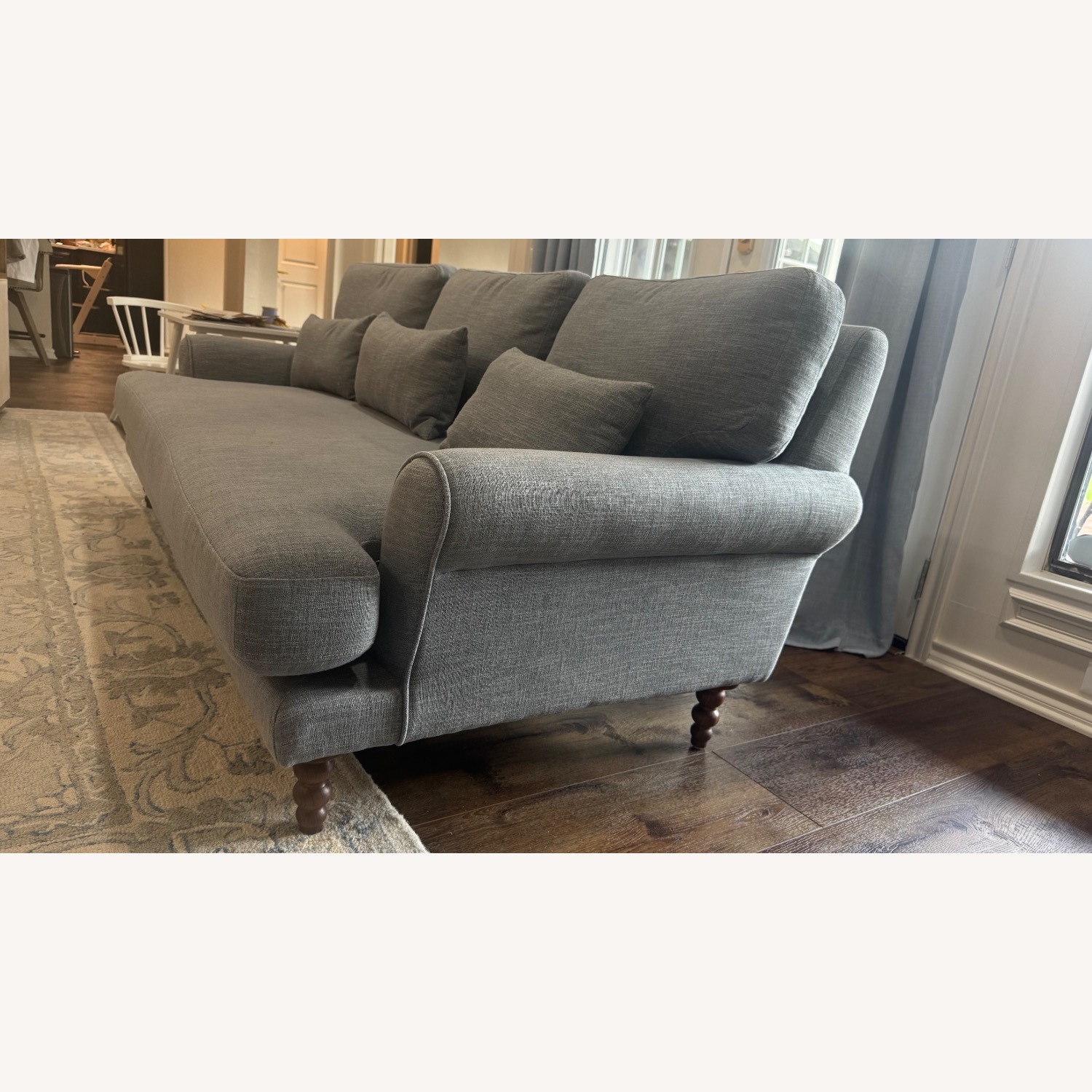 Interior Define Maxwell Blue Fabric Loveseat - image-3