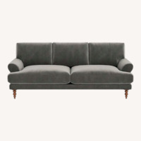 Interior Define Maxwell Blue Fabric Loveseat