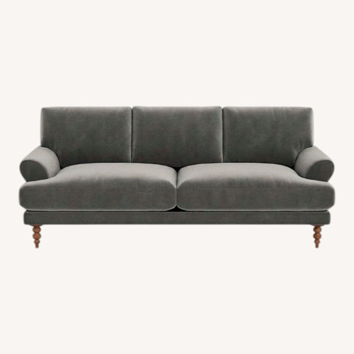 Used Interior Define Maxwell Blue Fabric Loveseat for sale on AptDeco