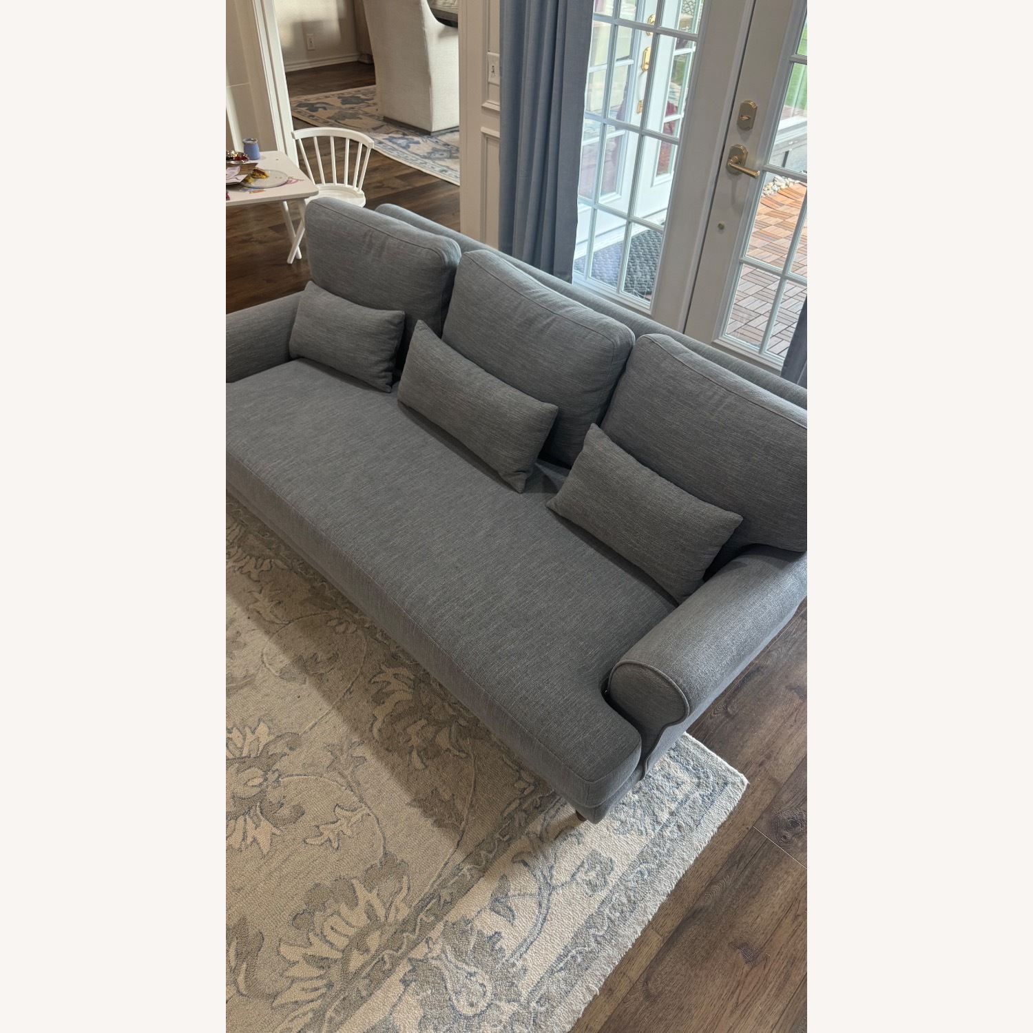 Interior Define Maxwell Blue Fabric Loveseat - image-6